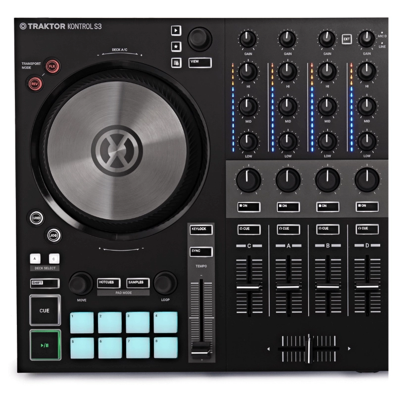 Native Instruments Traktor Kontrol S3 Controller 4 Canali per DJ