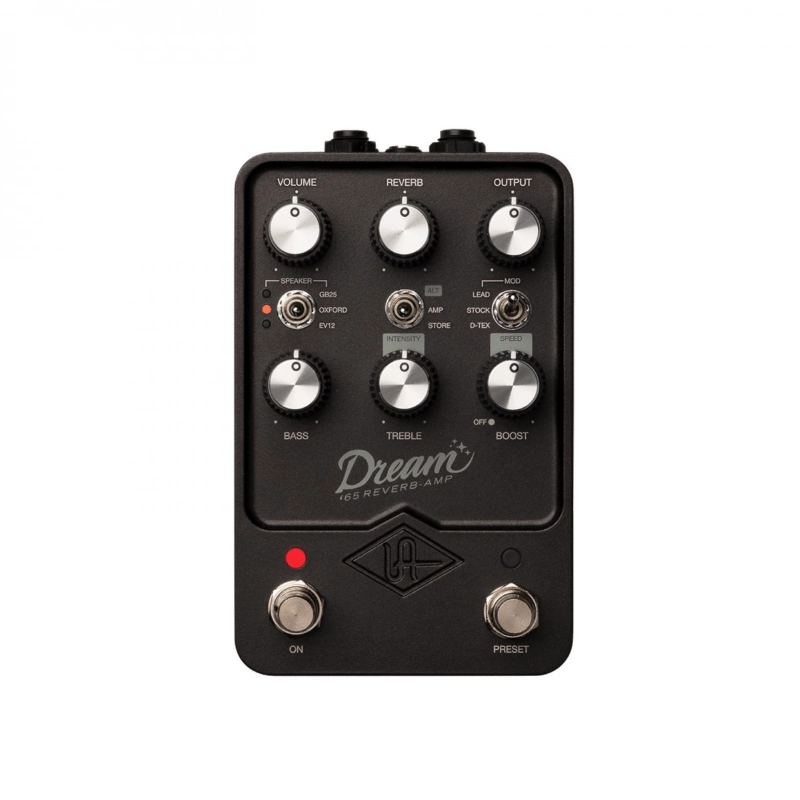 Universal Audio UAFX Dream '65 Top Reverb Amplifier Effetto Riverbero a Pedale per Chitarra