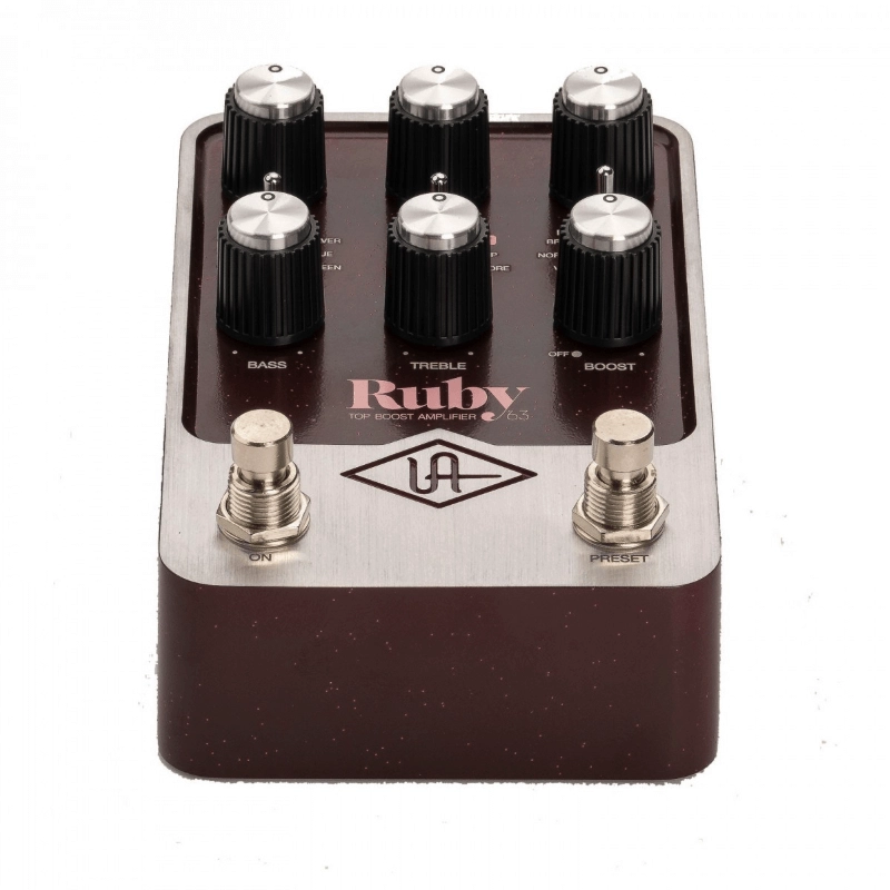 Universal Audio UAFX Ruby '63 Top Boost Amplifier Effetto Boost a Pedale per Chitarra