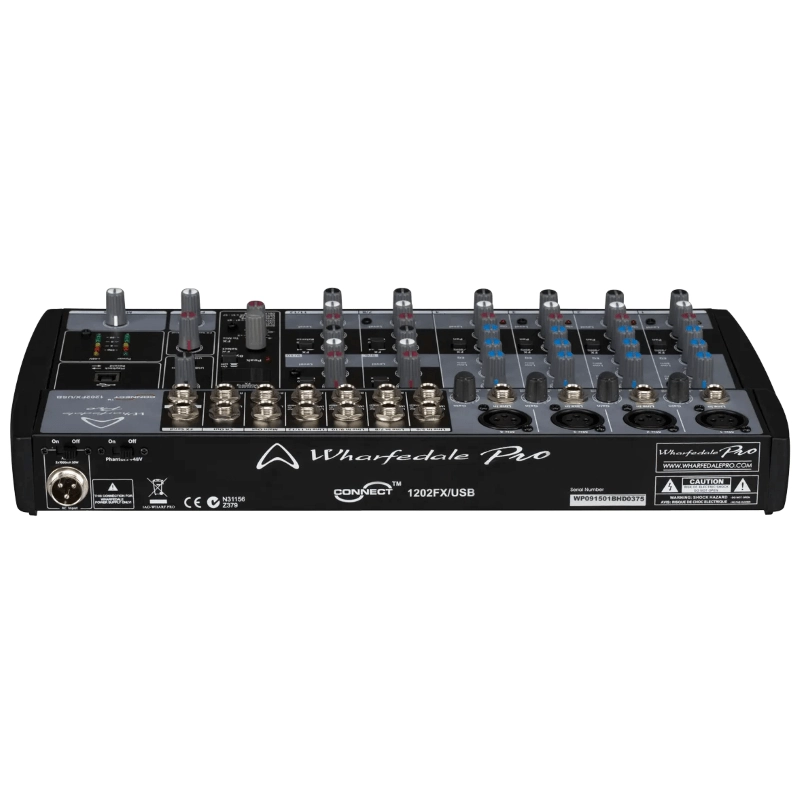 Wharfedale Connect 1202 FX USB Mixer audio a 12 canali con Multieffeto Integrato