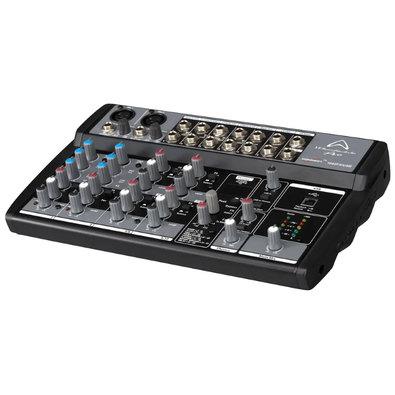 Wharfedale Connect 1002 FX USB Mixer audio a 10 canali con Multieffeto Integrato