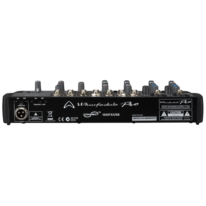 Wharfedale Connect 1002 FX USB Mixer audio a 10 canali con Multieffeto Integrato