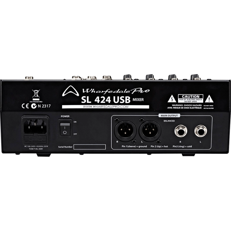 Wharfedale SL424 USB Mixer 8 canali