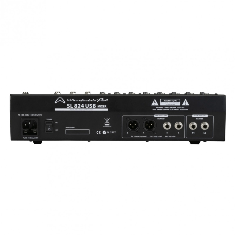 Wharfedale SL824 USB Mixer 12 canali con Multieffetto