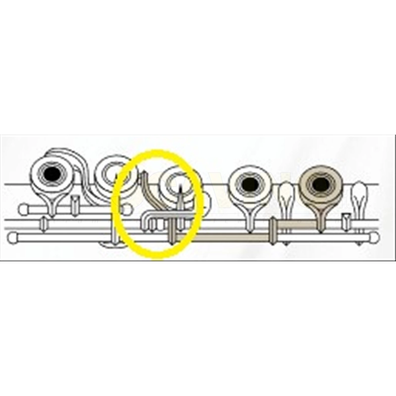 Yamaha YFL272 Flauto Traverso Fori Aperti, Offset con Mi snodato