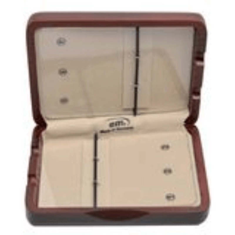 em Scatola Porta Ance per Clarinetto (6 Pezzi) Mogano