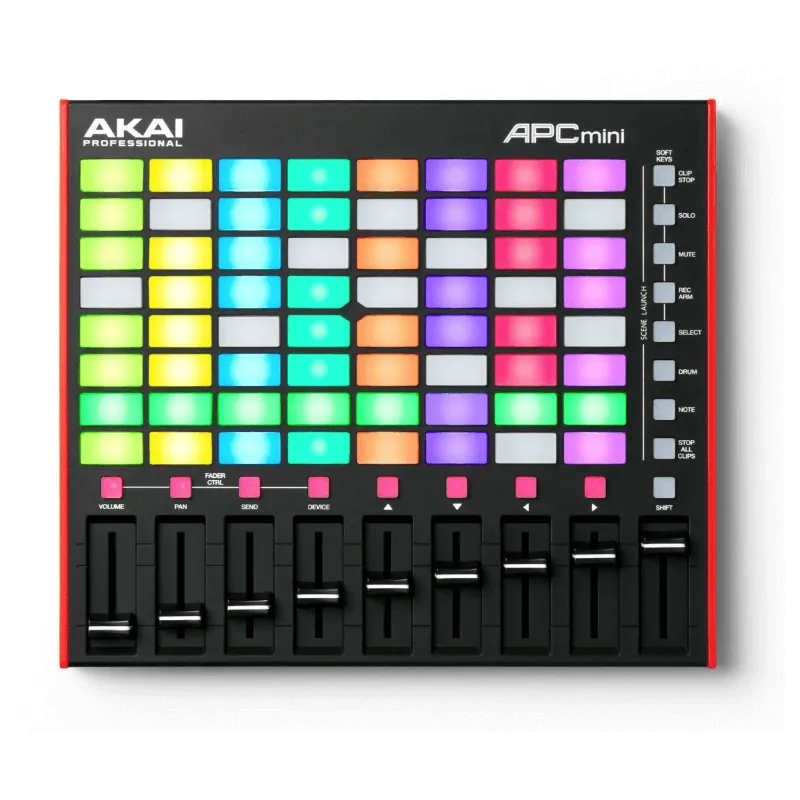 Akai Professional APC Mini MKII Controller MIDI USB Compatto con Matrice 64 Pad Led Retroilluminati