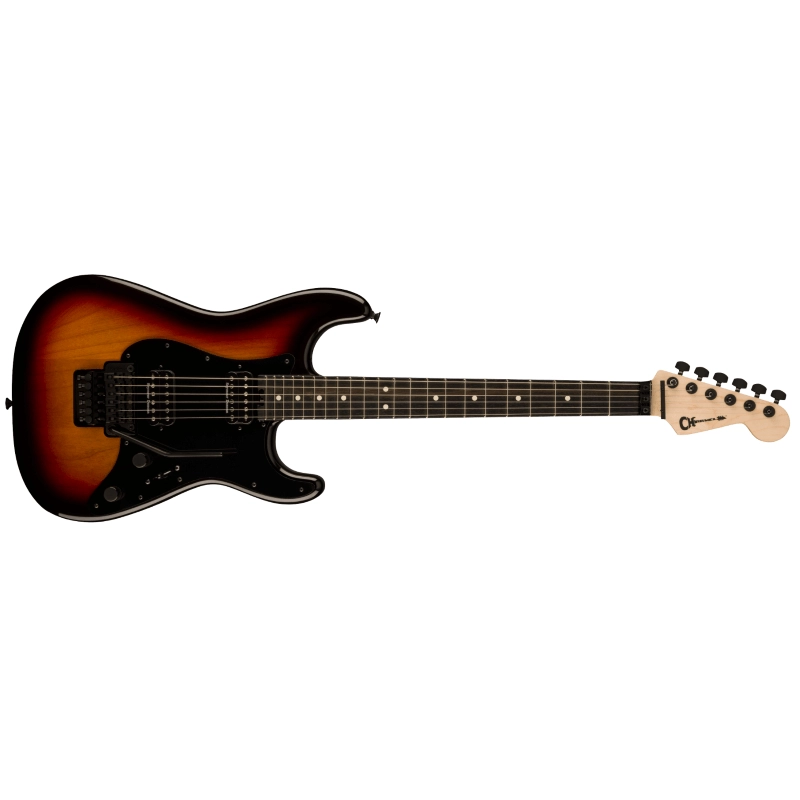 Charvel Pro-Mod So-Cal Style 1 HH FR E, Ebony Fingerboard, Three-Tone Sunburst