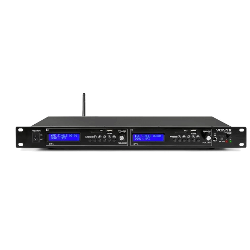 Vonyx VX2USB MK2 Twin USB/SD/BT player 1U