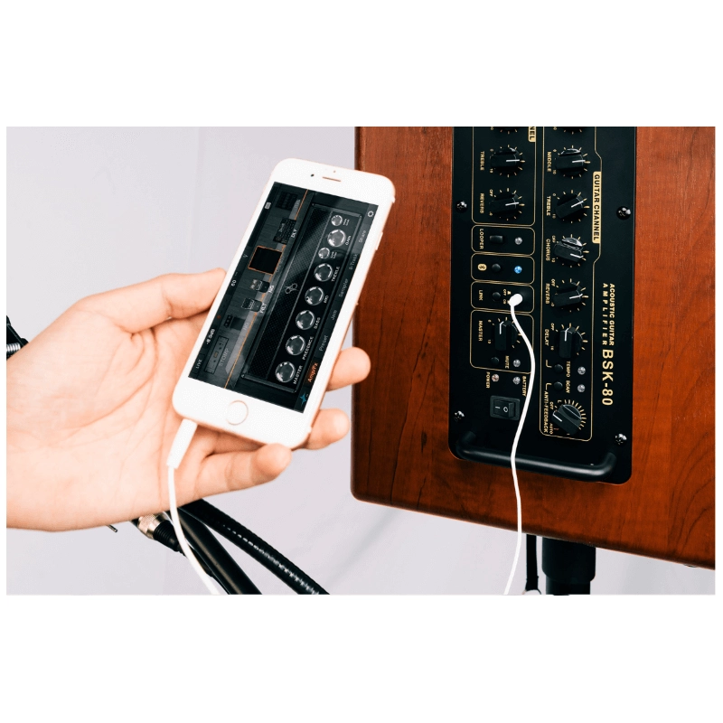 JOYO BSK-80 Amplificatore Chitarra Acustica e Voce a Batteria e Bluetooth