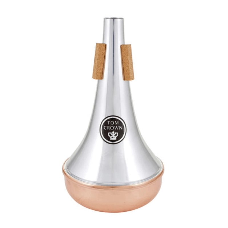 Tom Crown Sordina Straight con Fondo in Rame per Trombone Tenore