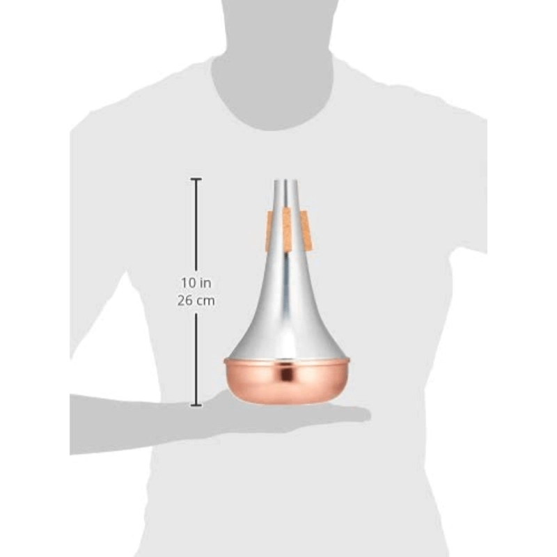 Tom Crown Sordina Straight con Fondo in Rame per Trombone Tenore