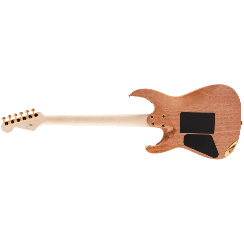 Charvel Pro-Mod DK24 HH FR M Mahogany with Quilt Maple, Maple Fingerboard, Dark Amber