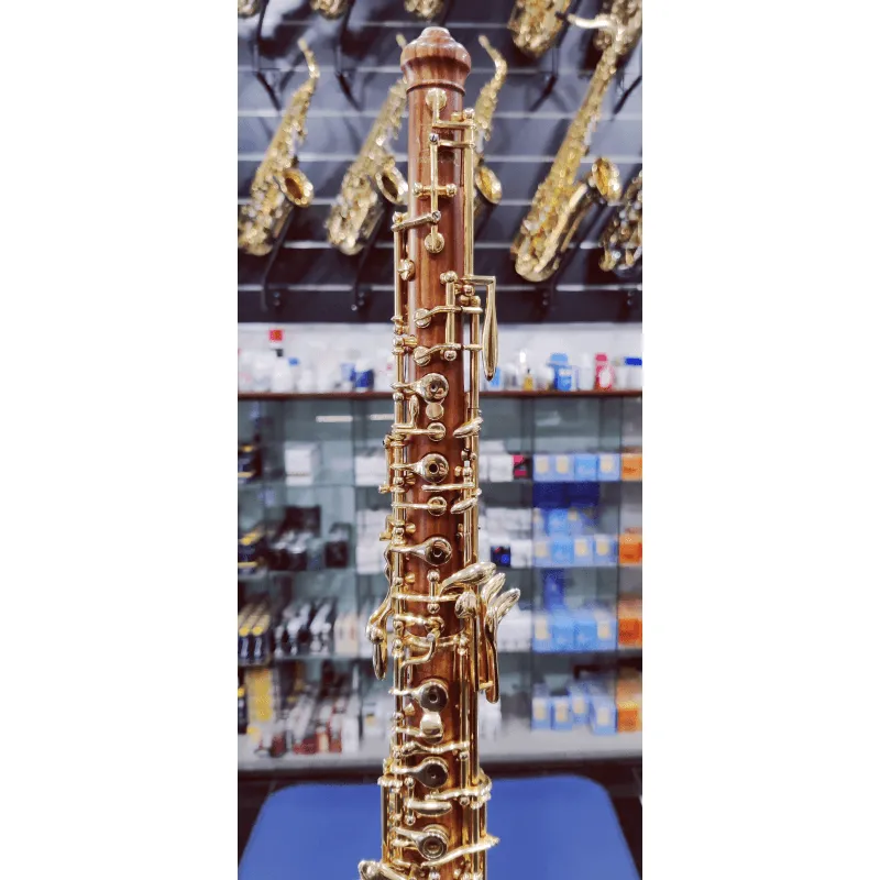 usato Patricola S.6 Evoluzion Oboe in Bois De Rose con Chiavi Dorate 24kt
