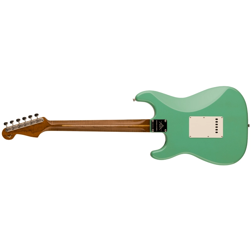 Fender Custom Shop 2023 Limited Edition Roasted '50s Strat® DLX Closet Classic, 1-Piece 4A Roasted Flame Maple, Faded Aged Sea Foam Green