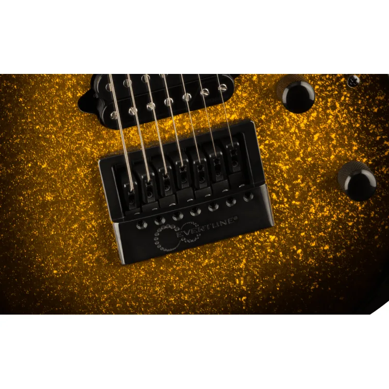 Jackson Pro Plus Series DK Modern EVTN7, Ebony Fingerboard, Gold Sparkle