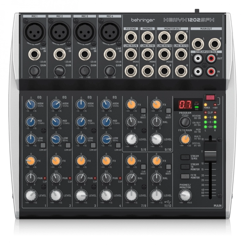 Behringer XENYX 1202SFX Mixer analogico premium a 12 ingressi