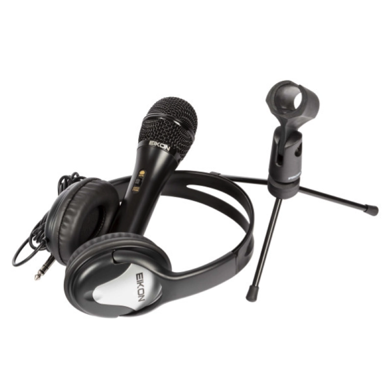 Eikon by Proel EKSBONE Studio Box One Kit con Microfono, Cuffie e Accessori per Podcast