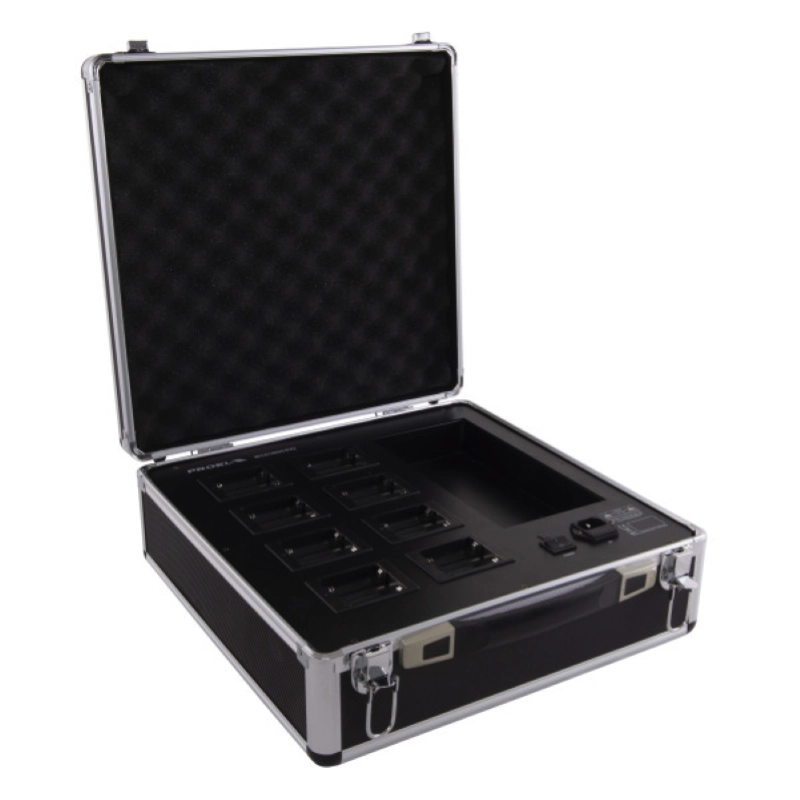 Eikon by Proel WCS1000CHV2 Flight Case con Caricatore da 8 Batterie per Sistemi WCS1000