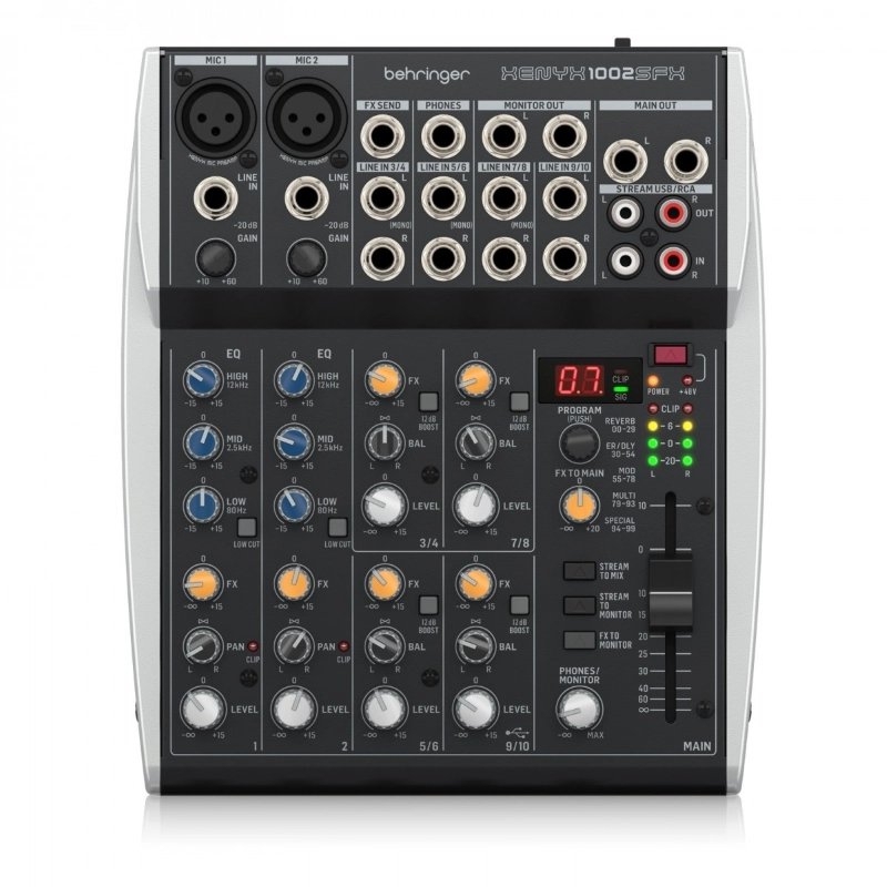 Behringer XENYX 1002SFX Mixer analogico premium a 10 ingressi