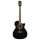 Richwood RC-16-CEBK Chitarra classica narrow elettrificata, cassa stretta, colore nero