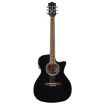Richwood RC-16-CEBK Chitarra classica narrow elettrificata, cassa stretta, colore nero