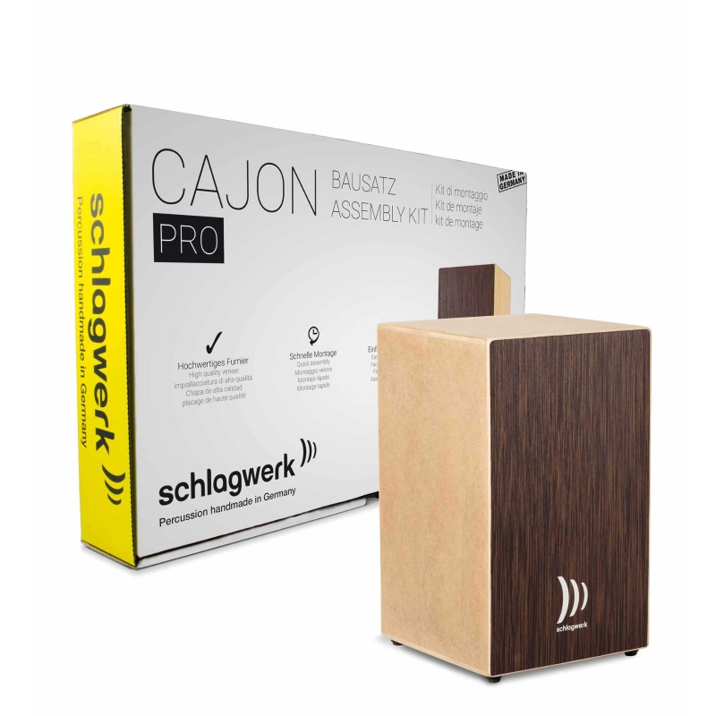 Schlagwerk CBA30SW Cajon in Kit di montaggio Pro Wenge Large 30 x 30 x 50