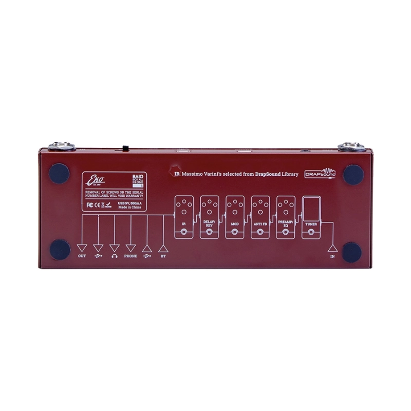Eko Guitars BAIO A Pedale Multieffetto con IR integrati per strumenti acustici