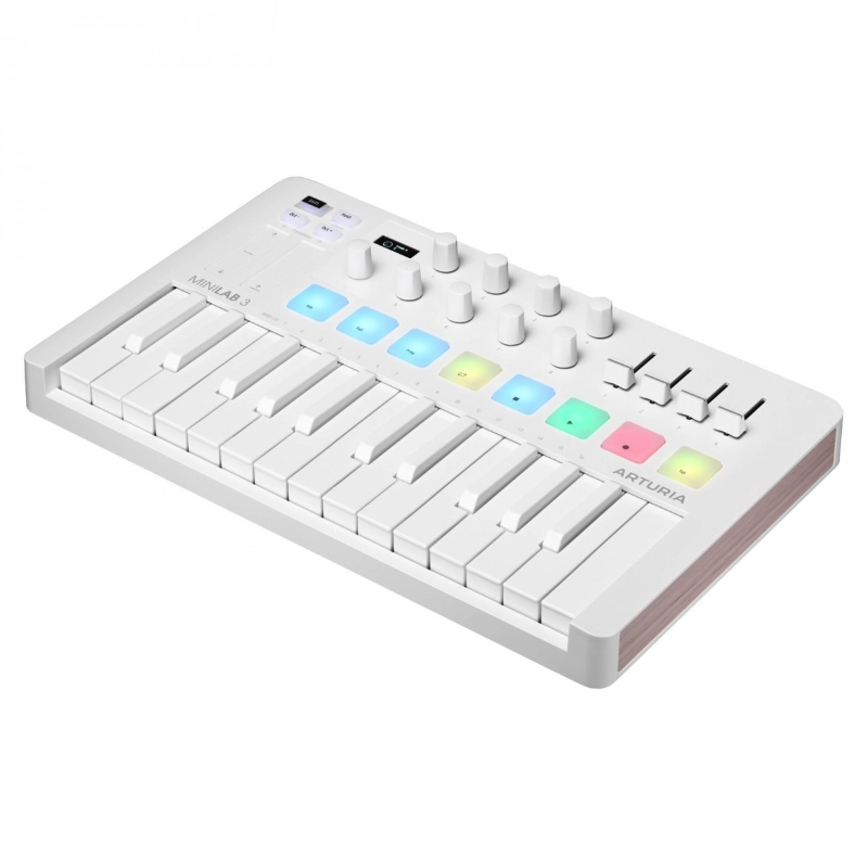 Arturia MiniLab 3 Alpine White Controller USB 25 Tasti Mini Total White