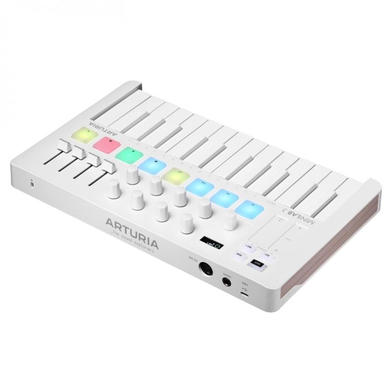 Arturia MiniLab 3 Alpine White Controller USB 25 Tasti Mini Total White