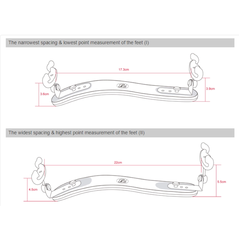 Pedi Spalliera Violino in carbonio e titanio 30492 Elegante