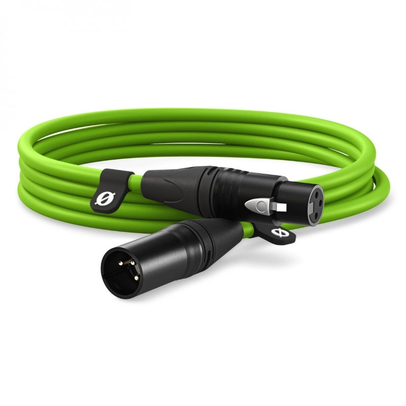 Rode XLR3M-G Cavo XLR per Microfono 3mt Verde