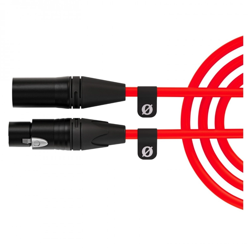 Rode XLR3M-R Cavo XLR per Microfono 3mt Rosso
