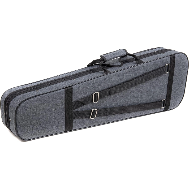 PURE GEWA Astuccio Sagomato per Violino 1/4 Grigio/Viola
