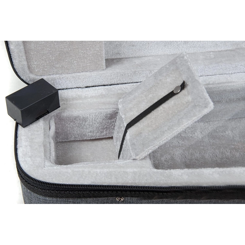 PURE GEWA Astuccio Sagomato per Violino 1/4 Grigio/Viola