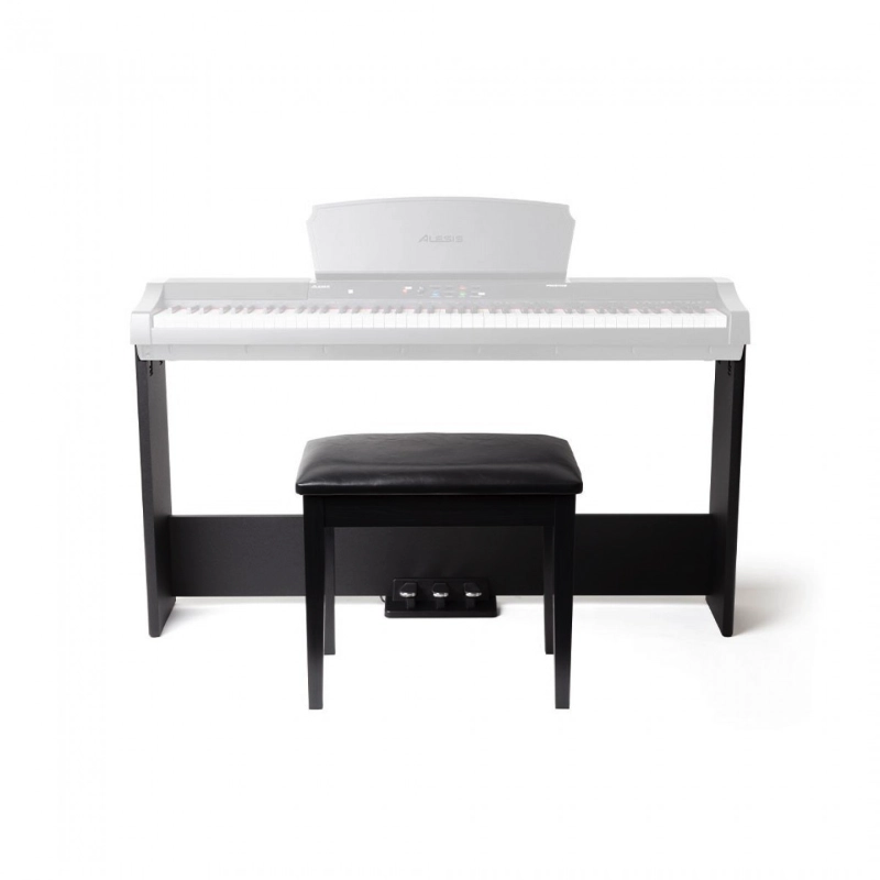 Alesis AHB-1 Supporto in Legno per Pianoforte con 3 Pedali e Panca