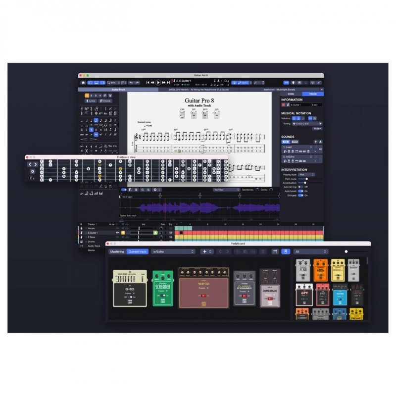 Arobas Music Guitar Pro 8 Software per la Notazione ed Editing di Tablature