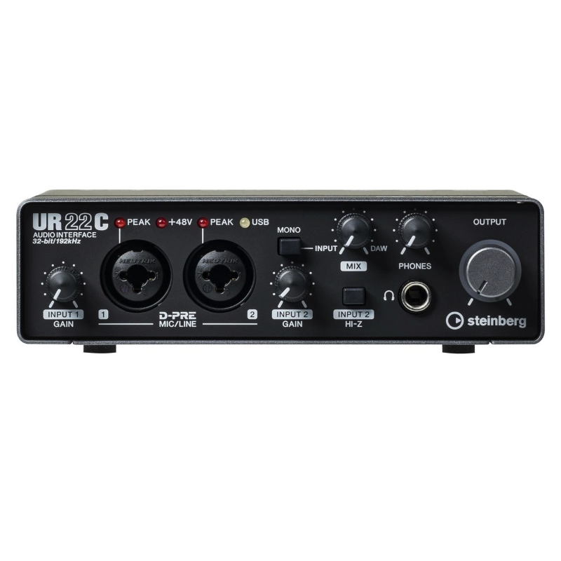 Steinberg UR22C Recording Pack Kit per la Registrazione con Microfono a Condensatore Interfaccia Audio e Cuffie Monitor