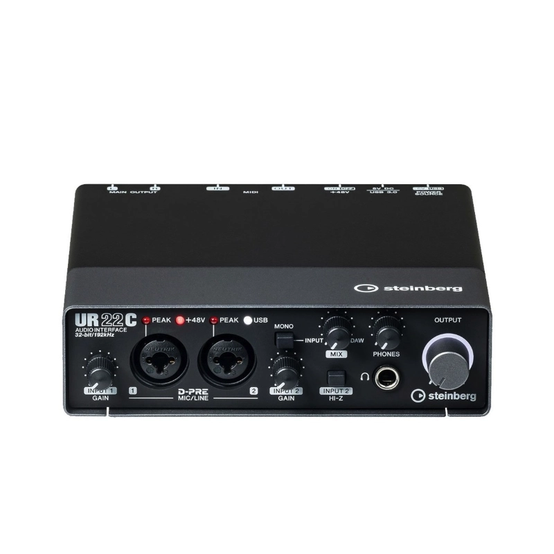 Steinberg The Guitar Recording Kit con Interfaccia UR22C, Plug-In Ampli ed FX per Chitarra, Software DAW Audio/MIDI