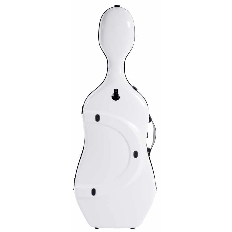 Bam SUP1005XLWN CUSTODIA HIGHTECH" SUPREME ICE IN POLICARBONATO PER VIOLONCELLO - WHITE - BLACK VERSION"