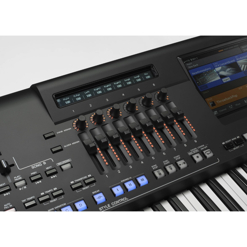 yamaha genos2 slider