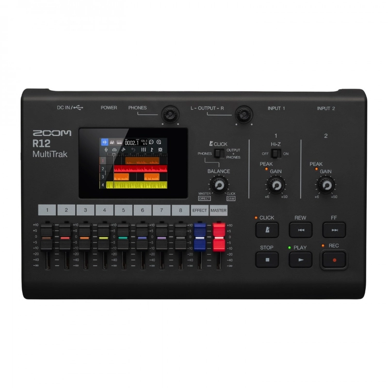 Zoom R12 Registratore Digitale 8 Tracce con Touch Screen Sintetizzatore e Drum Machine