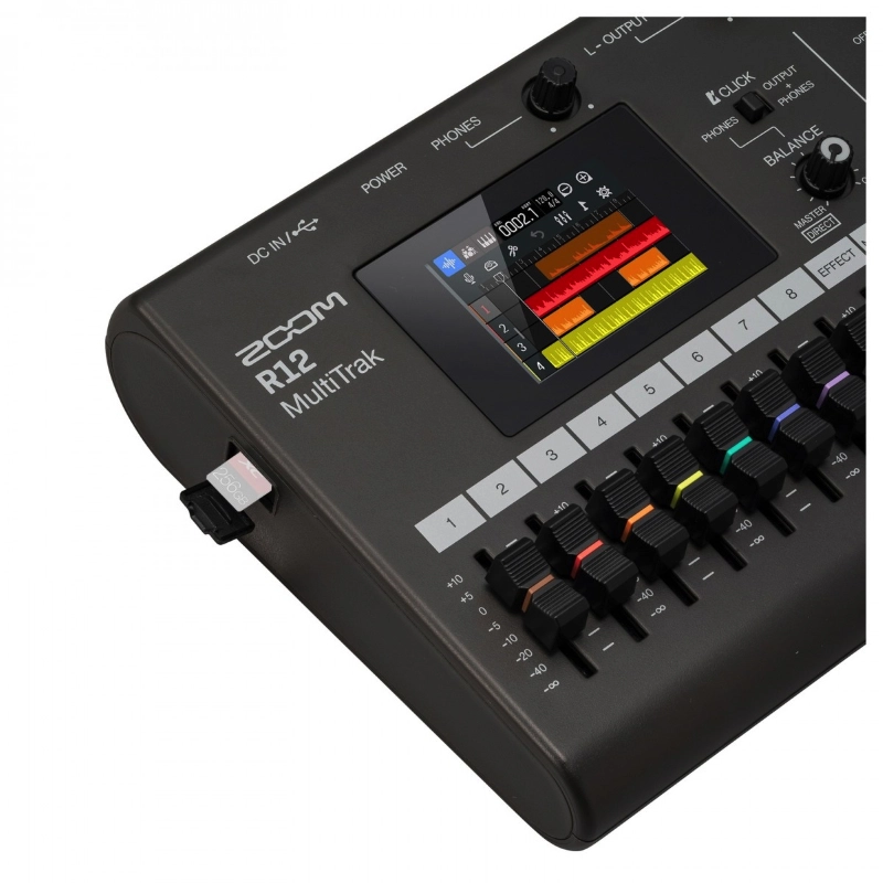 Zoom R12 Registratore Digitale 8 Tracce con Touch Screen Sintetizzatore e Drum Machine