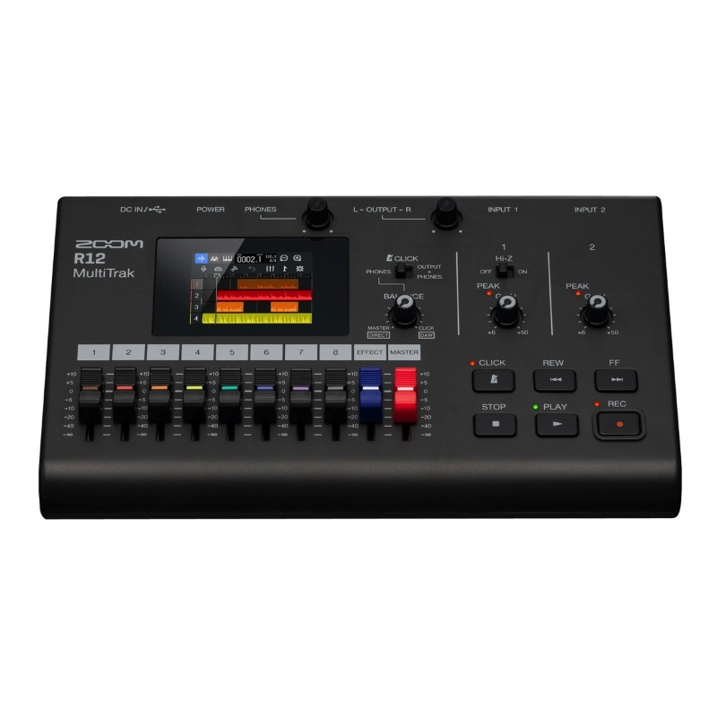Zoom R12 Registratore Digitale 8 Tracce con Touch Screen Sintetizzatore e Drum Machine