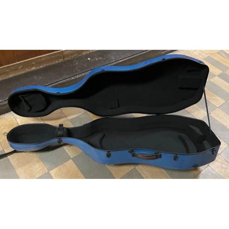 Astuccio Cello 4/4 Bruck-Gao 1029C Blu con portamusica