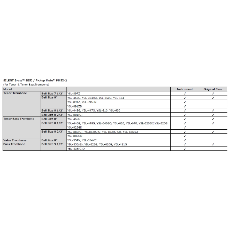 Yamaha SB5J Sordina Silent Brass per Trombone Tenore e Basso