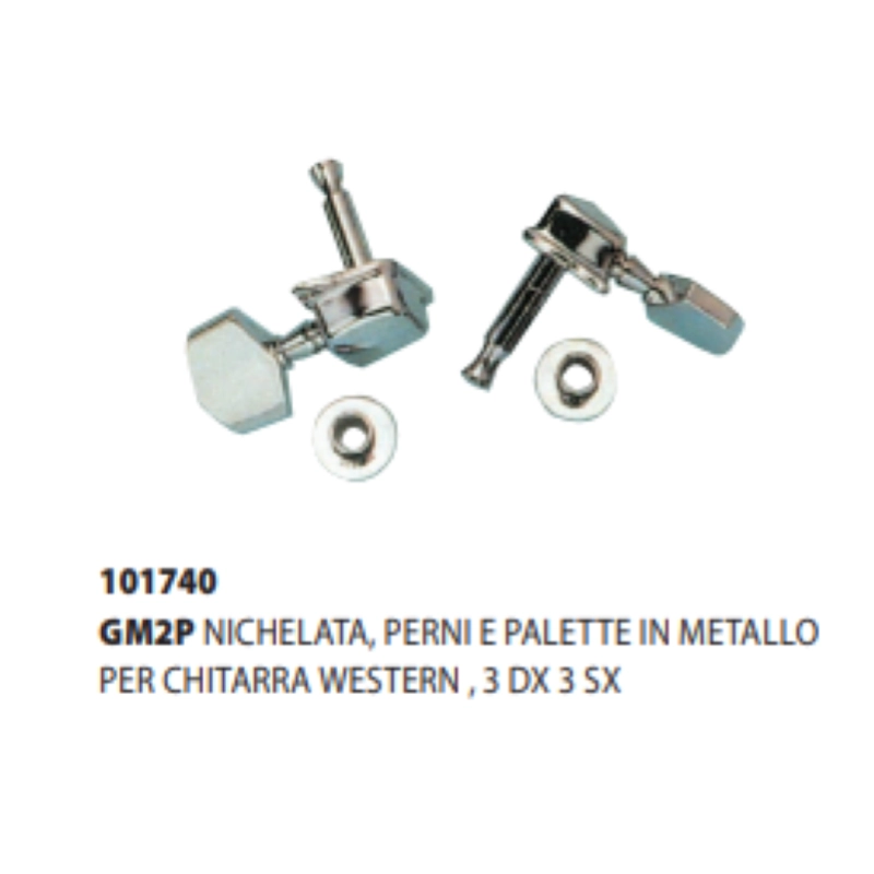 Meccaniche per Chitarra Acustica 3+3