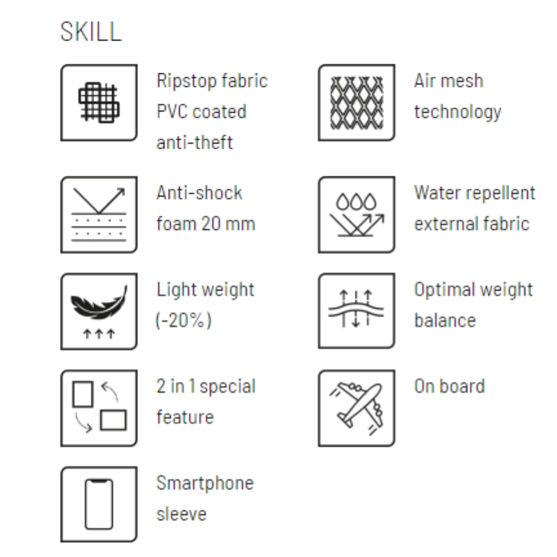 Stefy Line WB1000S_BL Borsa per Sax Baritono discendente al La