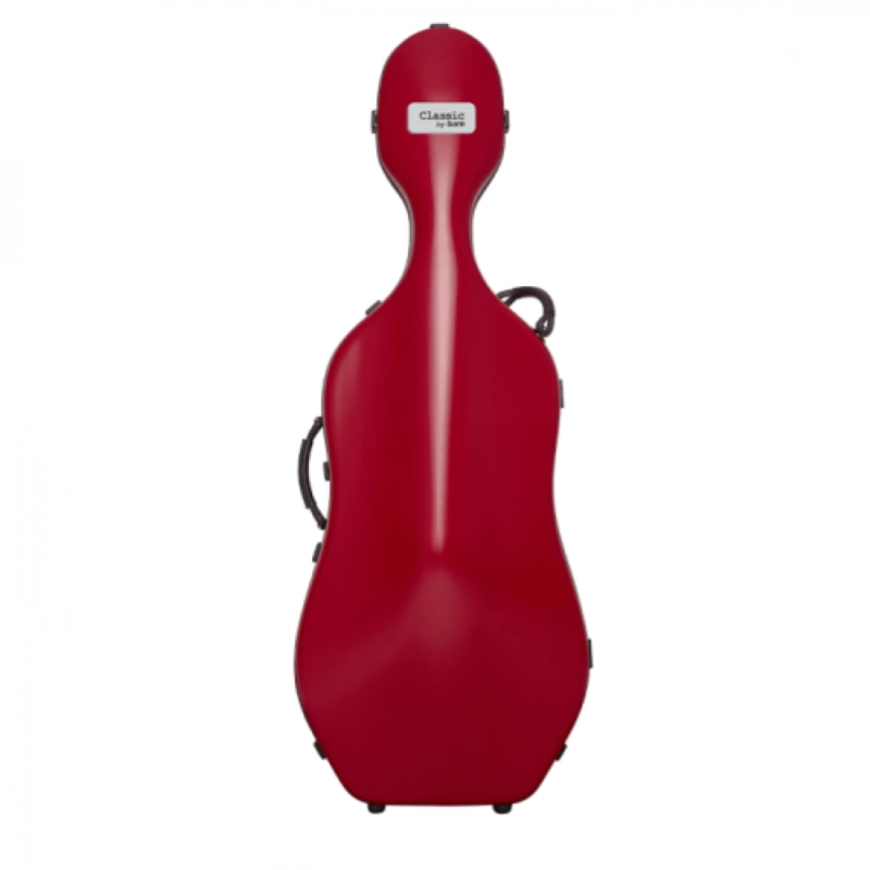 BAM 1001SWRG CUSTODIA CLASSIC" PER VIOLONCELLO - CON RUOTE - POMEGRANATE RED"
