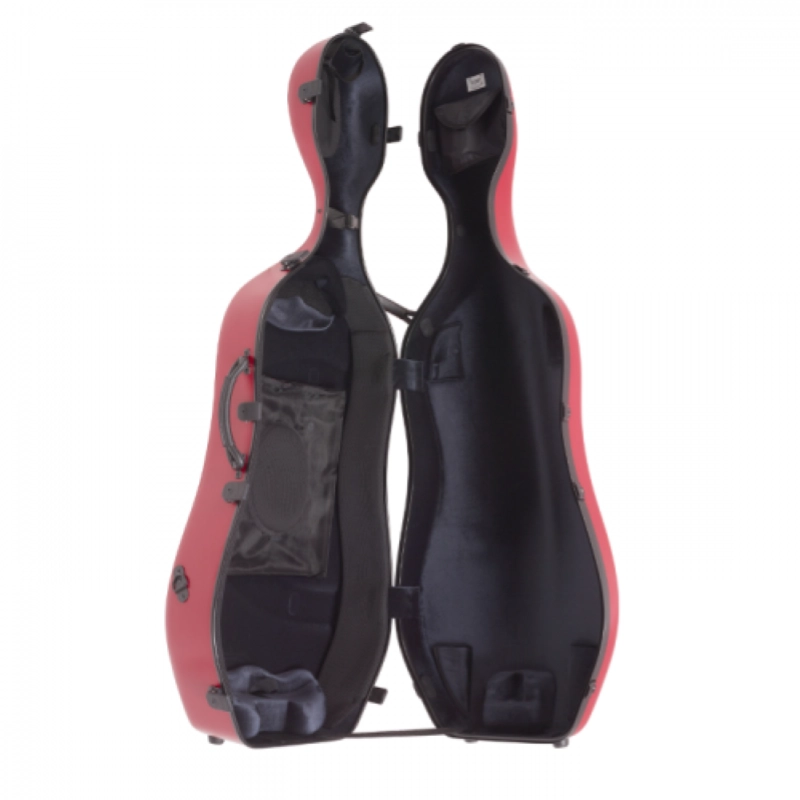BAM 1001SWRG CUSTODIA CLASSIC" PER VIOLONCELLO - CON RUOTE - POMEGRANATE RED"